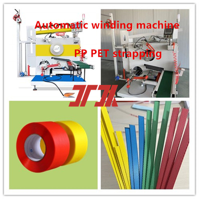 Op maat gemaakte 5-19 mm PP-gordel hoge snelheid automatische wikkelmachine Automatische terugwikkelmachine voor PLC-besturingssysteem
