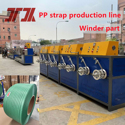 9-32 mm Breedte Pet Packing Belt Extrusion Making Machine met Clear Embossing Machine
