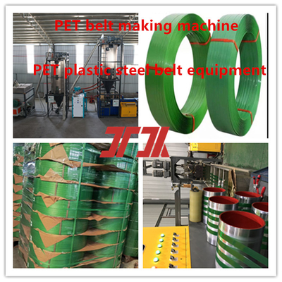 Plastic Embossed PET Strip Productie Dubbele Output Maker Met Automatisch PLC Control Systeem