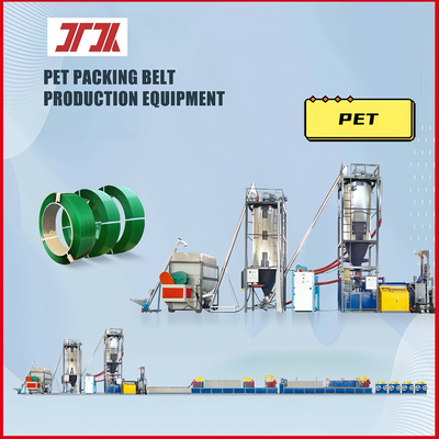 Enige van de de Verpakkingsmachine van de Schroef4straps Plastic Riem van de het HUISDIERENriem de Uitdrijvingslijn
