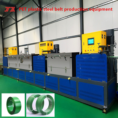 Plastic extruder enkele schroef 4Straps Plastic riemverpakkingsmachine Pet Strap Extrusielijn