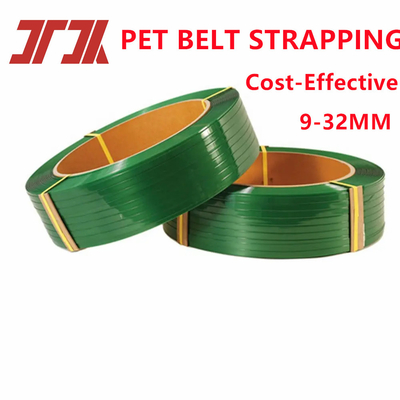 0.4-1.2mm Persoonlijke PET Plastic Packing Strapping Band Met hoge sterkte 300-950kg En uitstekende weerstand