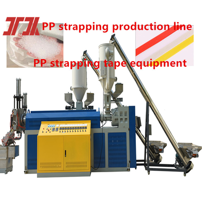 Het maken van PP-banden voor automatische verpakkingsmachine Gebruik PP-band productielijn met goede flexibiliteit en lengte