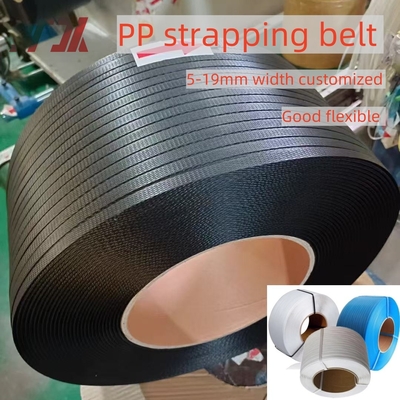 Op maat gemaakte zware zware high quality embossed PP Strapping Plastic Strap Belt voor karton licht vracht verpakking 50-360kg