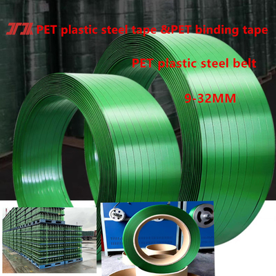 Lever plastic omslagtape Plastic stalen tape Pet Verpakkingstape met 9-32 mm breedte
