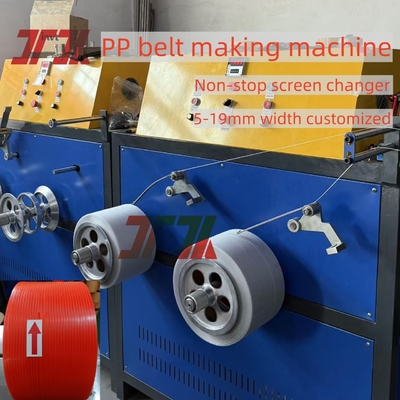 100-120 kg/uur PP-stropband extrudermachine met automatische winder en PLC-besturingssysteem