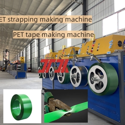 Aanpasbare 9-32 mm automatische PET-verpakkingsband-extrudermachine met PLC-besturingssysteem