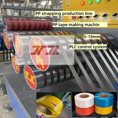 Plastic extruder PP bandmachine PP bandproductieapparatuur PP bandproductielijn met PLC-besturingssysteem