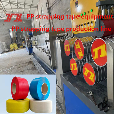 Op maat gemaakte 5-15 mm enkel schroef PP-bandproductielijn PP-bandmachine voor PLC-besturingssysteem