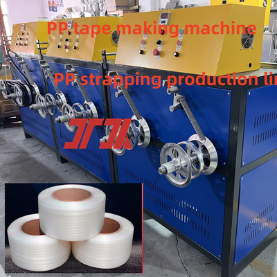 150 kg/h PP verpakking 2 banden Output maken machine met nauwkeurig vormontwerp en PLC besturingssysteem