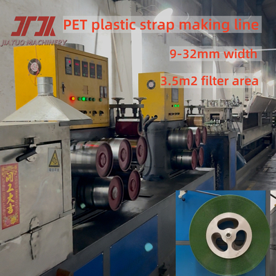Plastic Embossed PET Strip Productie Dubbele Output Maker Met Automatisch PLC Control Systeem