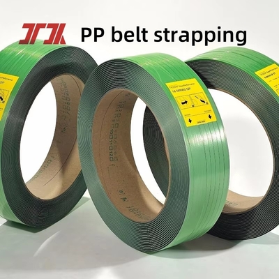 Sterkte> 500 kg Breed afdrukbaar Poly Strapping Transparante Groene PET Strap betaalbare verpakking Banding Strapping