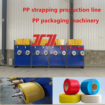 5-19 mm lichtgewicht op maat Fabriek PP plastic verpakkingsband machine met automatische winder