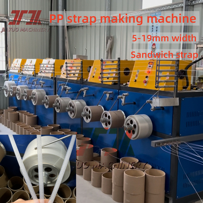 5-19 mm aangepaste polyethyleen PP verpakkingsgordelmachine met PLC-besturingssysteem en automatische winder