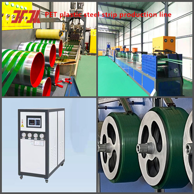 Plastic Machinery Single Screw PET Plastic Steel Belt Equipment PET Belt Making Machine met hoge hardheid schroef