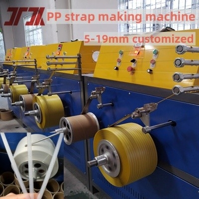 260kg/H Capaciteit Plastic Automatic PP Packing Strap Band Belt Manufacturing Making Productielijn Met PLC Control System