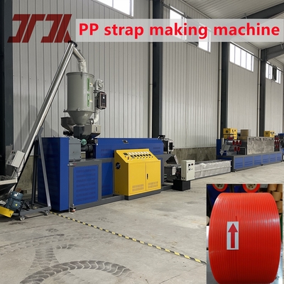 280 kg/uur PP 4Straps Output Making Machine met PLC-besturingssysteem en 250-300m/min hoge snelheid