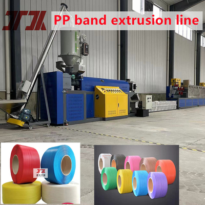 200 kg/h Dubbele schroef PP verpakkingsgordel Vervaardiging Extrusiemachine met dubbele schermwisselaar