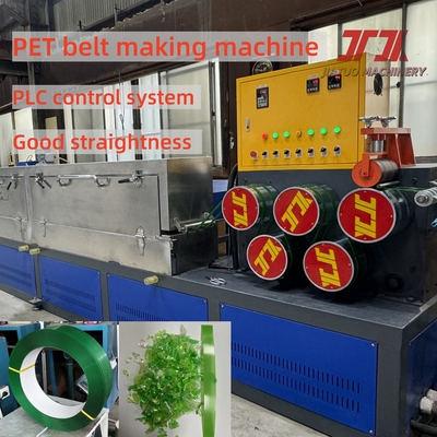 9-32 mm breedte PET-bandproductiemachine voor het maken van hoogspannings-PET-banden met PLC-geheugensysteem