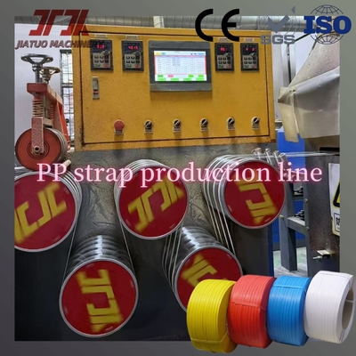 260kg/H Capaciteit Plastic Automatic PP Packing Strap Band Belt Manufacturing Making Productielijn Met PLC Control System