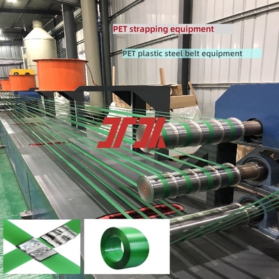PLC-gestuurde PET-productielijn voor plastische stalen banden, PET-extrusietoestellen, PET-banden met groene PET-banden