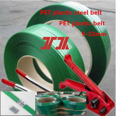 Hoge snelheid model 16080 PET kunststof stalen band PET omsnoeringsband PET omsnoeringsband voor PET pallet omsnoering