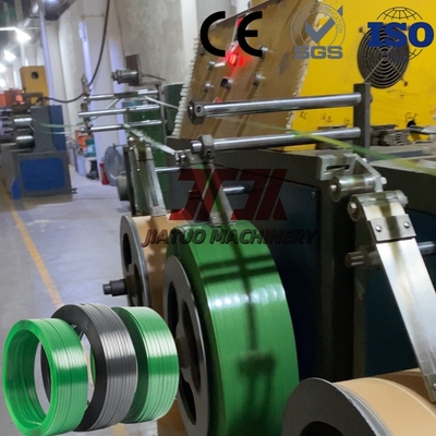 300KW 0,6mm PET-band-extrusielijn enkel schroef met PLC-besturingssysteem 350-950kg