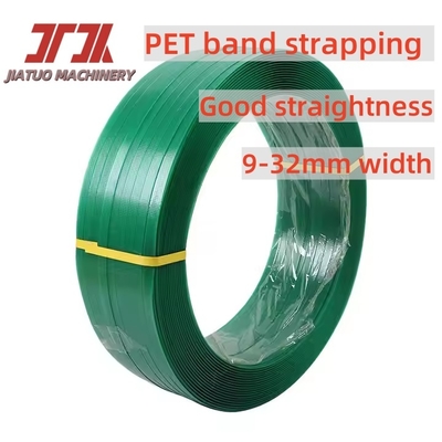 Plastic polyester band pet banden groen zwart embossing voor hout verpakkingsindustrie