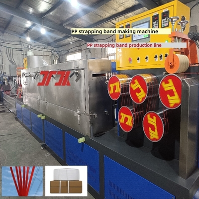 5-19 mm breedte PP band maken machine met PLC controle en automatische winder SGS CE certificaat