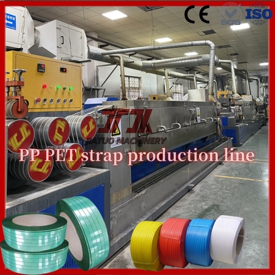PP band maken machine 5-15mm automatische PP band productielijn PLC besturingssysteem