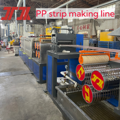 Volautomatische 120-200kg/u Plastic PP Band Productielijn met non-stop zeefwisselaar
