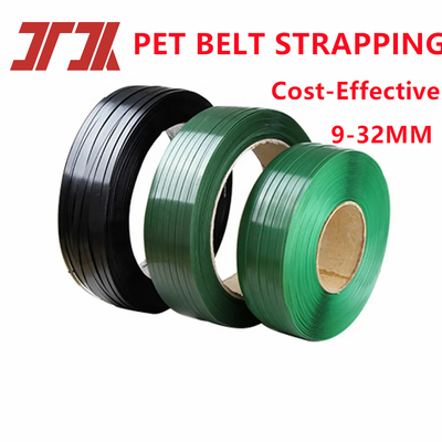 9-25mm PET-verpakkingsgordel Strapping Roll Groen PET Plastic Steel Strapping Op maat gemaakte specificaties