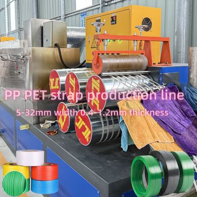 Eenvoudige schroef PP-bandmachine met non-stop schermwisselaar en PLC-besturing