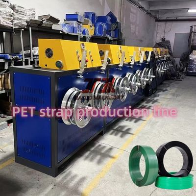 PLC-controlled PET strap making machine 9-25mm PET plastic steel tape production line chemical fiber filter