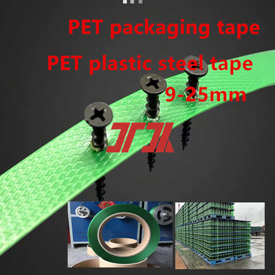 Fabrieksvoorziening Plastic Polyester Strap Groen Gedrukt Handmatig PET Strapping Belt