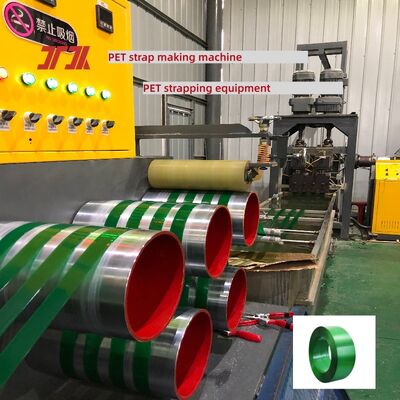 PET-bandmachine 9 ̊25 mm PET-productieapparatuur voor plastic banden met PLC-besturingssysteem