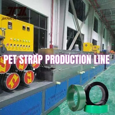 High-Strength PET Strapping Machine 16mm PET Strapping Productielijn met PLC-besturing