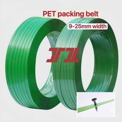 PET-verpakkingsband met hoge snelheid PET-staalband met 100% PET-flesvlokken