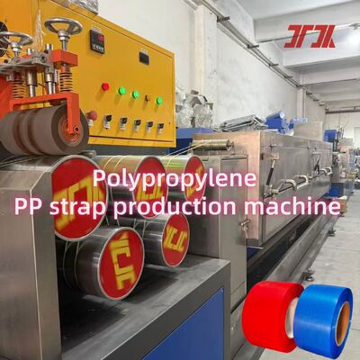 PP-verpakkingsbandenmachine met hoge efficiëntie, verstelbare bandspanning en PLC-besturingssysteem voor industriële plastic banden