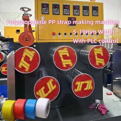 Gebruik gerecycled materiaal PP band maken machine met een enkele dubbele schroef volledig automatisch