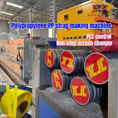 Energiebesparende 80 kW PP-strop-extrusielijn met een hardchroom-five-roller systeem