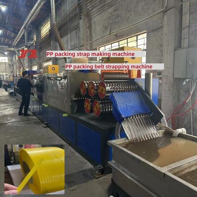 Machine voor het maken van PP-band 5 mm PP-omsnoeringsapparatuur met PLC-besturingssysteem