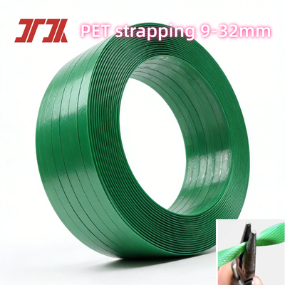 9-32 mm geavanceerde PET-verpakkingsgordel PET-banden met goede rechtheid en hoge spanning