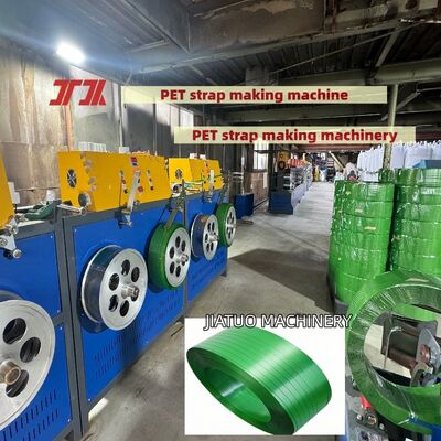 Productielijn voor PET-banden 9-25mm PET-bandenmachine Productielijn met 100% PET-flesvlokken