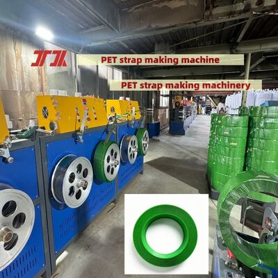 Productielijn voor PET-banden 9-25mm PET-bandenmachine Productielijn met 100% PET-flesvlokken