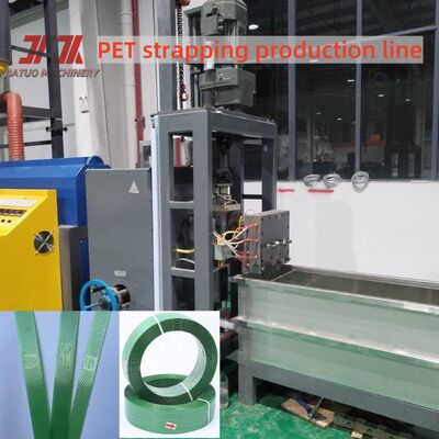 Productielijn voor PET-banden met hoge snelheid > 150 m/min met automatische wikkelmachine