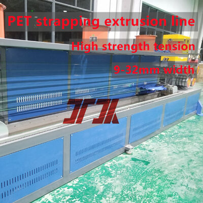 Productielijn voor PET-banden met hoge snelheid > 150 m/min met automatische wikkelmachine