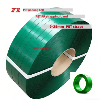 Groen PET-omsnoeringsband 9 mm automatisch PET-verpakkingsband voor automatische omsnoeringsapparaten