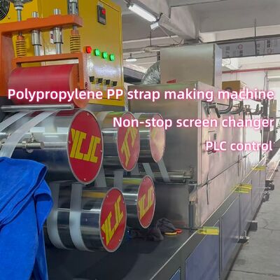 Aanpasbare 5-19 mm PP-bandproductielijn met automatische wikkelmachine