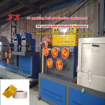 Hoog snelheid PP plastic bandmachine 12mm PP band maken machine met PLC Chinese besturing